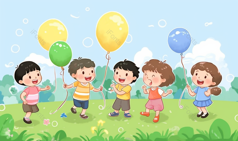 六一儿童节幼儿园可爱小孩背景,插画/手绘图,插画/手绘图库,插画/手绘图下载,插画/手绘